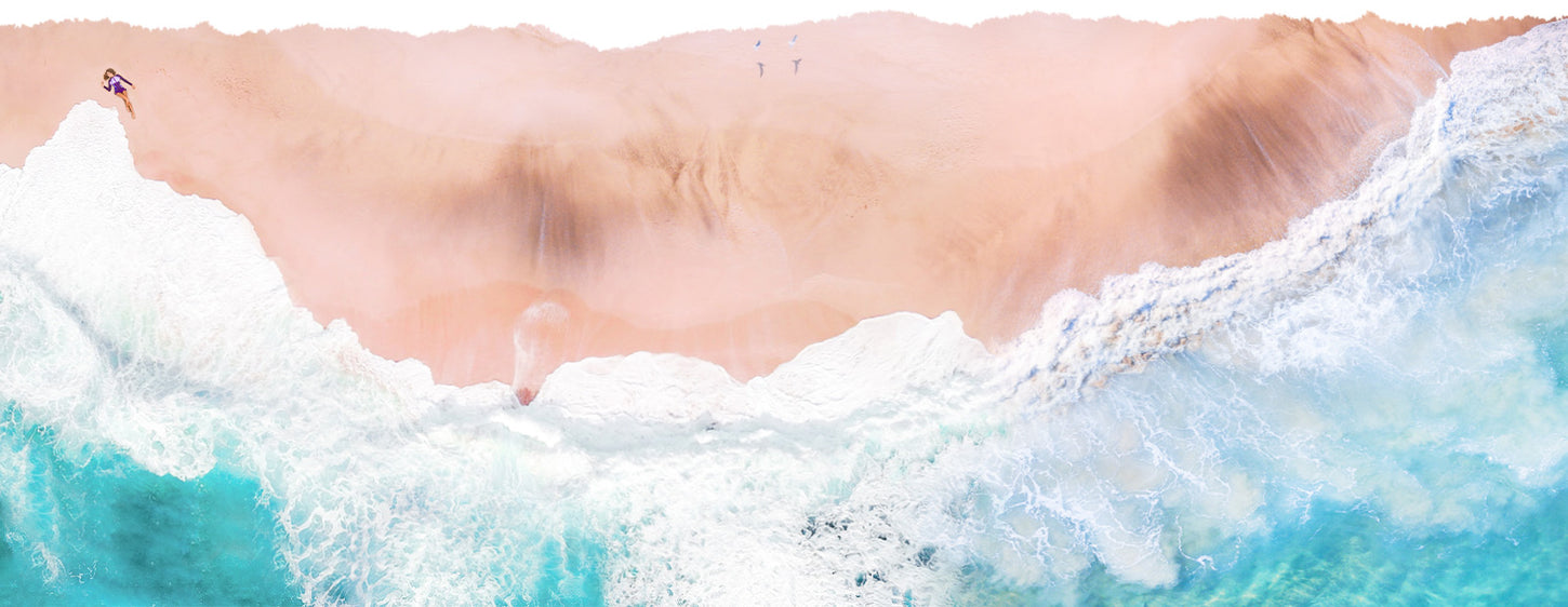 aerial beach scene